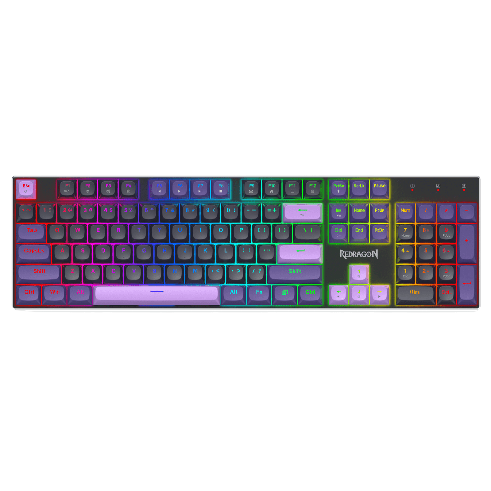 Redragon K556 HE Rapid Trigger Gaming Keyboard, 100% 104 Keys Wired Mechanical Keyboard w/Hyper-Fast Actuation, Dedicated Hall Effect Magnetic Switch, 2-Layer Noise Dampening, Original Aluminum Base