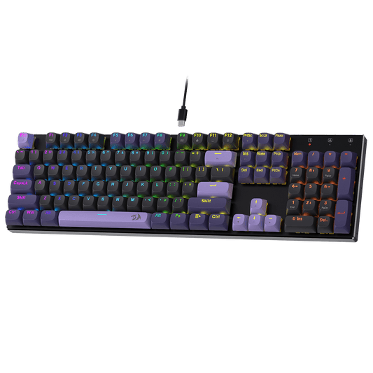 Redragon K556 HE Rapid Trigger Gaming Keyboard, 100% 104 Keys Wired Mechanical Keyboard w/Hyper-Fast Actuation, Dedicated Hall Effect Magnetic Switch, 2-Layer Noise Dampening, Original Aluminum Base