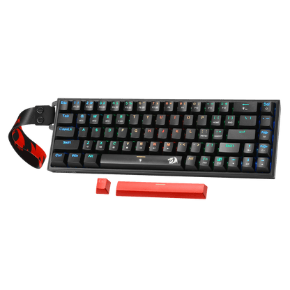 Redragon K631 PRO 65% 3-Mode Wireless RGB Gaming Keyboard, 68 Keys Hot-Swappable Compact Mechanical Keyboard w/Hot-Swap Free-Mod PCB Socket & Portable Strap, Custom Dragon Chant Linear Switch