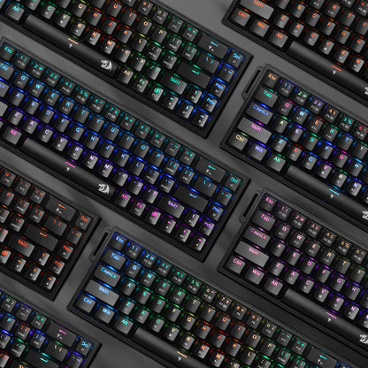 Redragon K631 PRO 65% 3-Mode Wireless RGB Gaming Keyboard, 68 Keys Hot-Swappable Compact Mechanical Keyboard w/Hot-Swap Free-Mod PCB Socket & Portable Strap, Custom Dragon Chant Linear Switch