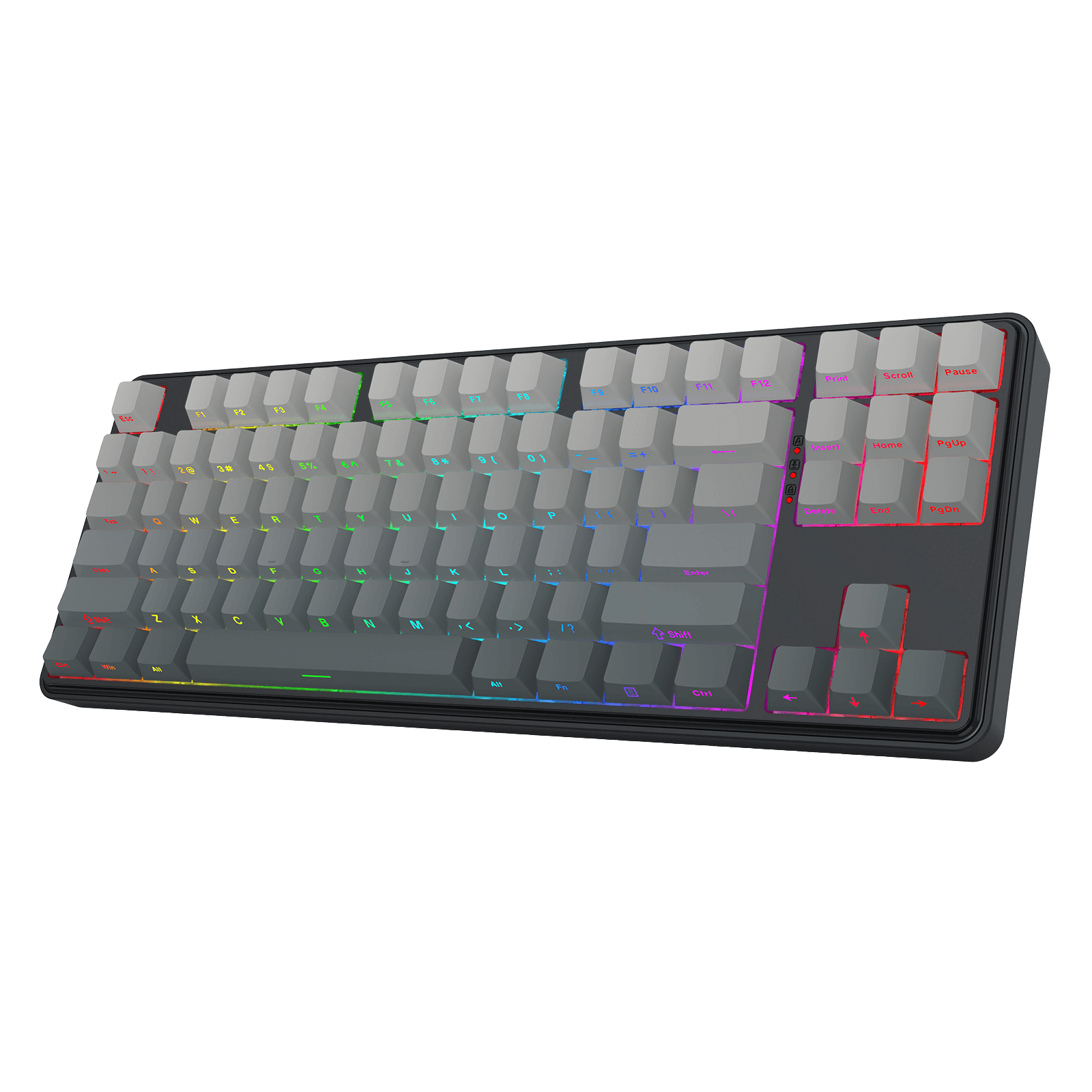 Redragon K707 HE Rapid Trigger Gaming Keyboard, 87 Keys TKL Wired Mechanical Keyboard w/Hyper-Fast Actuation Hall Effect Magnetic Switch, Actuation Point Adjustable, Side Printed PBT Gradient Keycaps