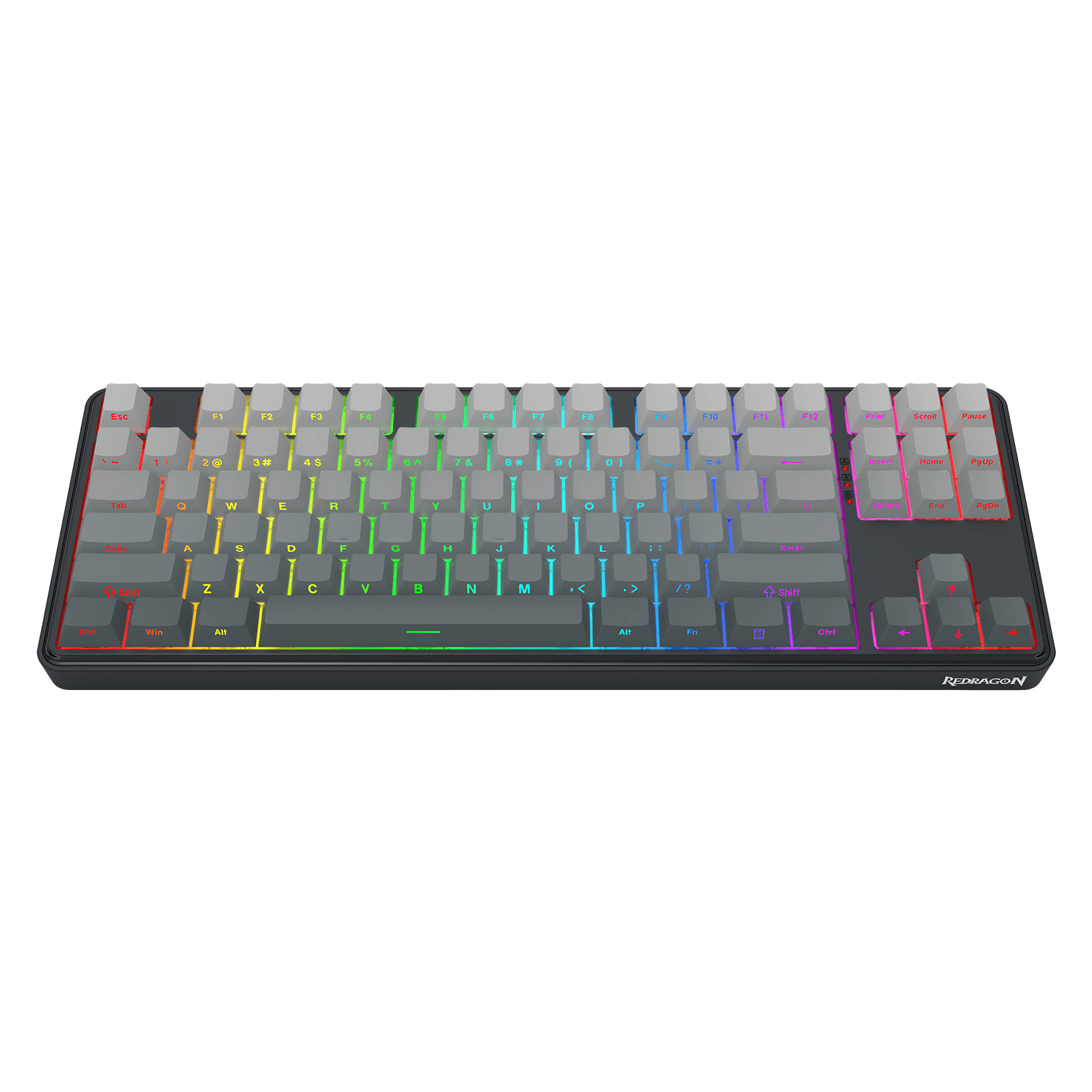 Redragon K707 HE Rapid Trigger Gaming Keyboard, 87 Keys TKL Wired Mechanical Keyboard w/Hyper-Fast Actuation Hall Effect Magnetic Switch, Actuation Point Adjustable, Side Printed PBT Gradient Keycaps