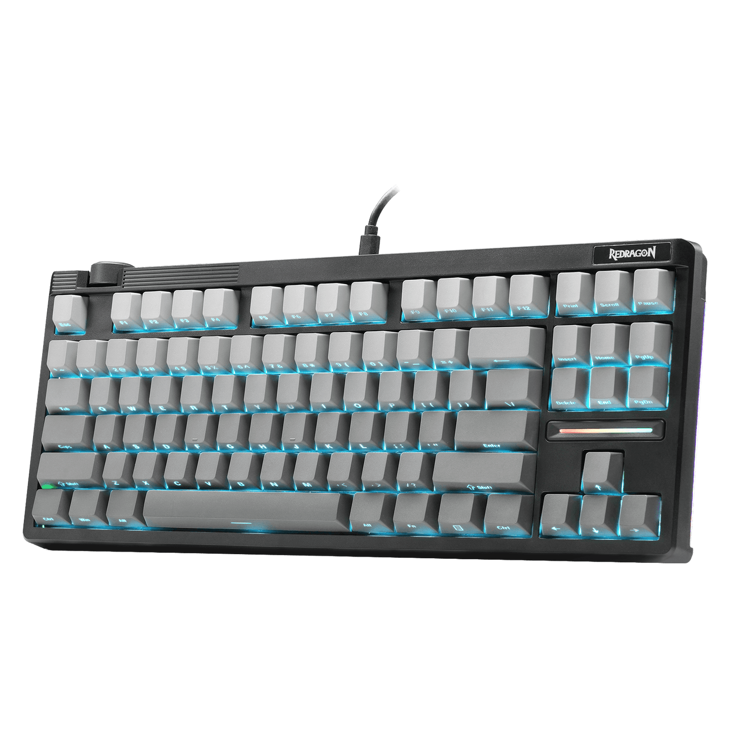 Redragon K729 HE Rapid Trigger Gaming Keyboard, 87 Keys 8K Wired Mechanical Keyboard w/Next-Gen UltraMag 100% POM Silky Magnetic Switch, Dual-Module Floating Patent Structure Design & Knob Control