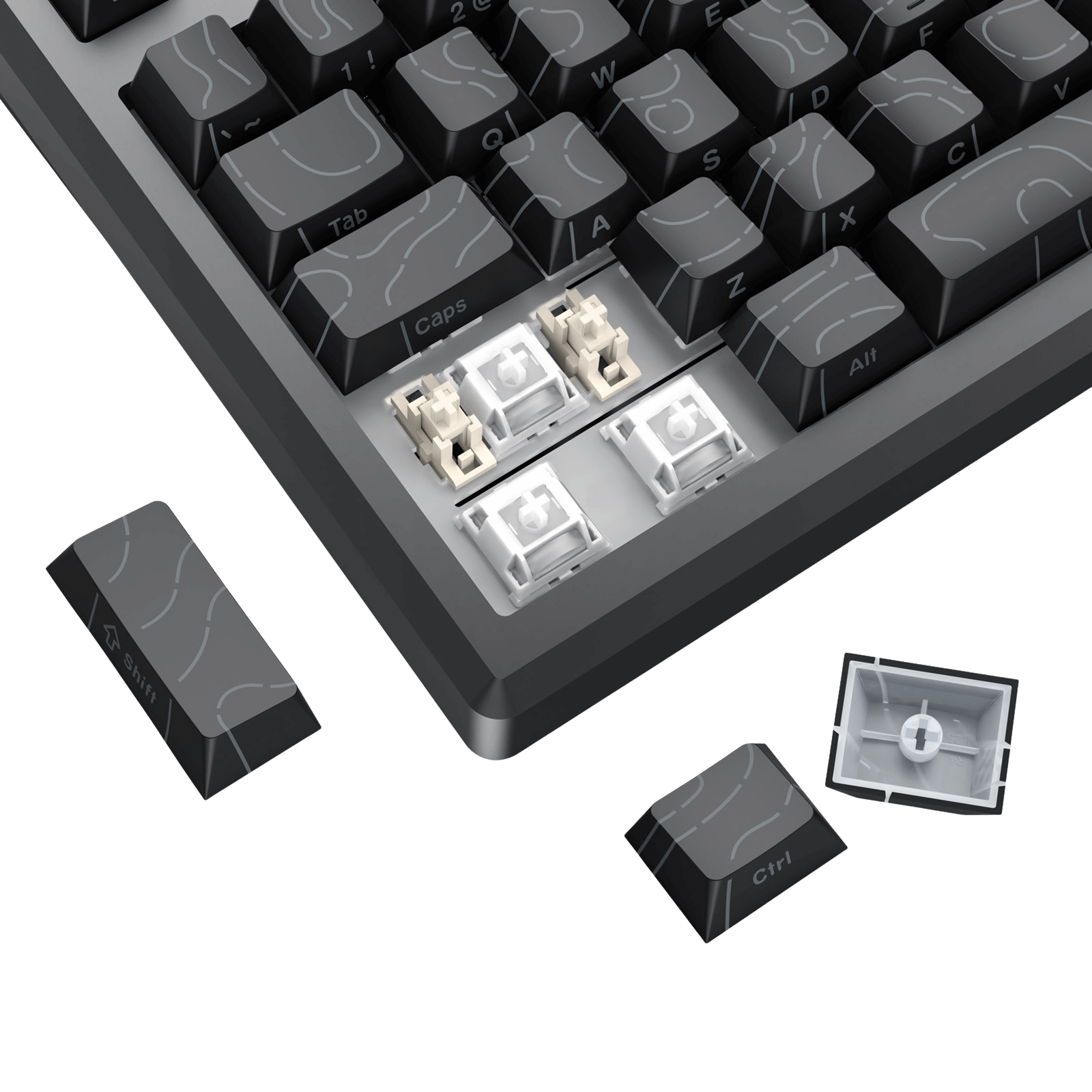 Redragon K737 PRO Wireless 87 Keys Gasket Gaming Keyboard, 80% Premium CNC Aluminum Mechanical Keyboard, Hot-Swap South-Facing LED Socket, 5-Layer Noise Dampening, Side-Printed PBT Contour Line Keycap