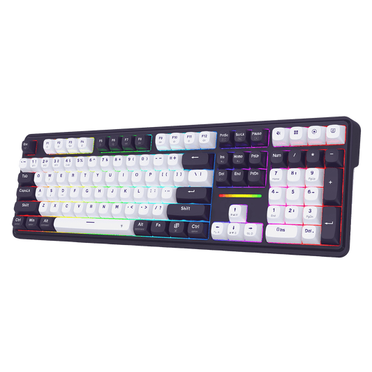 Redragon K745 PRO Wireless Gasket RGB Gaming Keyboard, 108 Keys Mechanical Keyboard w/Extra 4 Hotkeys, Hot-Swap South-Facing LED Socket, 5-Layer Noise Dampening, Round PBT Keycaps, Mint Mambo Switch