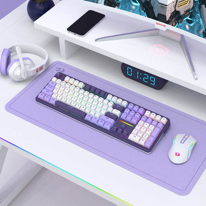 Redragon K745 PRO Wireless Gasket RGB Gaming Keyboard, 108 Keys Mechanical Keyboard w/Extra 4 Hotkeys, Hot-Swap South-Facing LED Socket, 5-Layer Noise Dampening, Round PBT Keycaps, Mint Mambo Switch