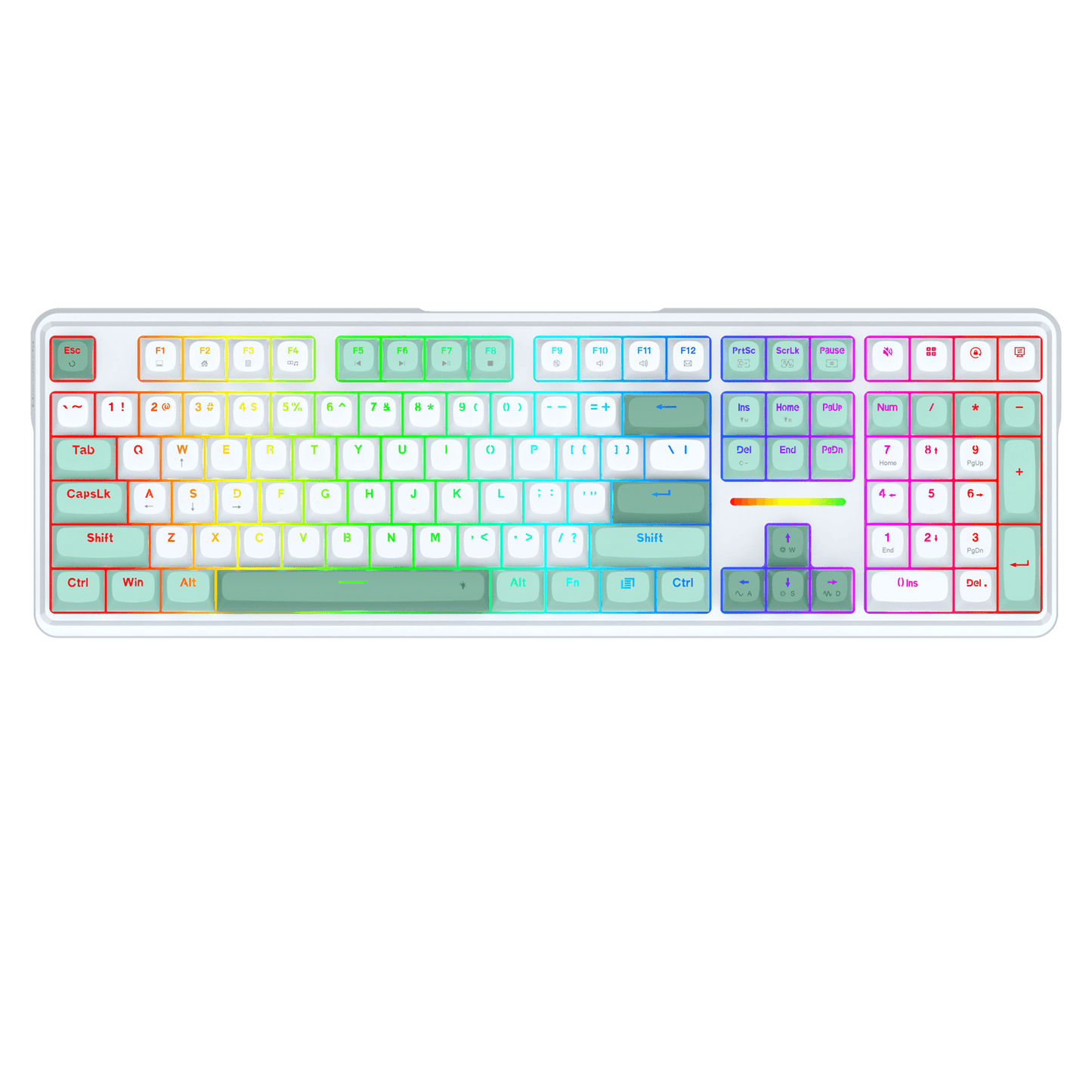 Redragon K745 HE Rapid Trigger Gaming Keyboard, 8K Wired Mechanical Keyboard w/Next-Gen UltraMag 100% POM Silky Magnetic Switch, Dual-Module Floating Patent Structure Design, 5-Layer Noise Dampening