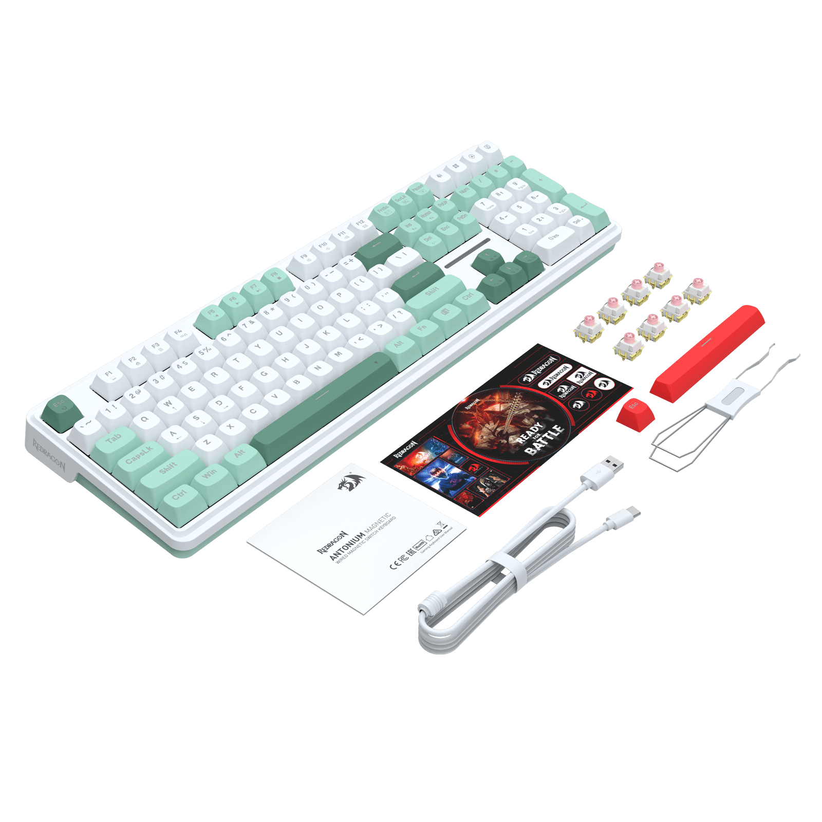 Redragon K745 HE Rapid Trigger Gaming Keyboard, 8K Wired Mechanical Keyboard w/Next-Gen UltraMag 100% POM Silky Magnetic Switch, Dual-Module Floating Patent Structure Design, 5-Layer Noise Dampening