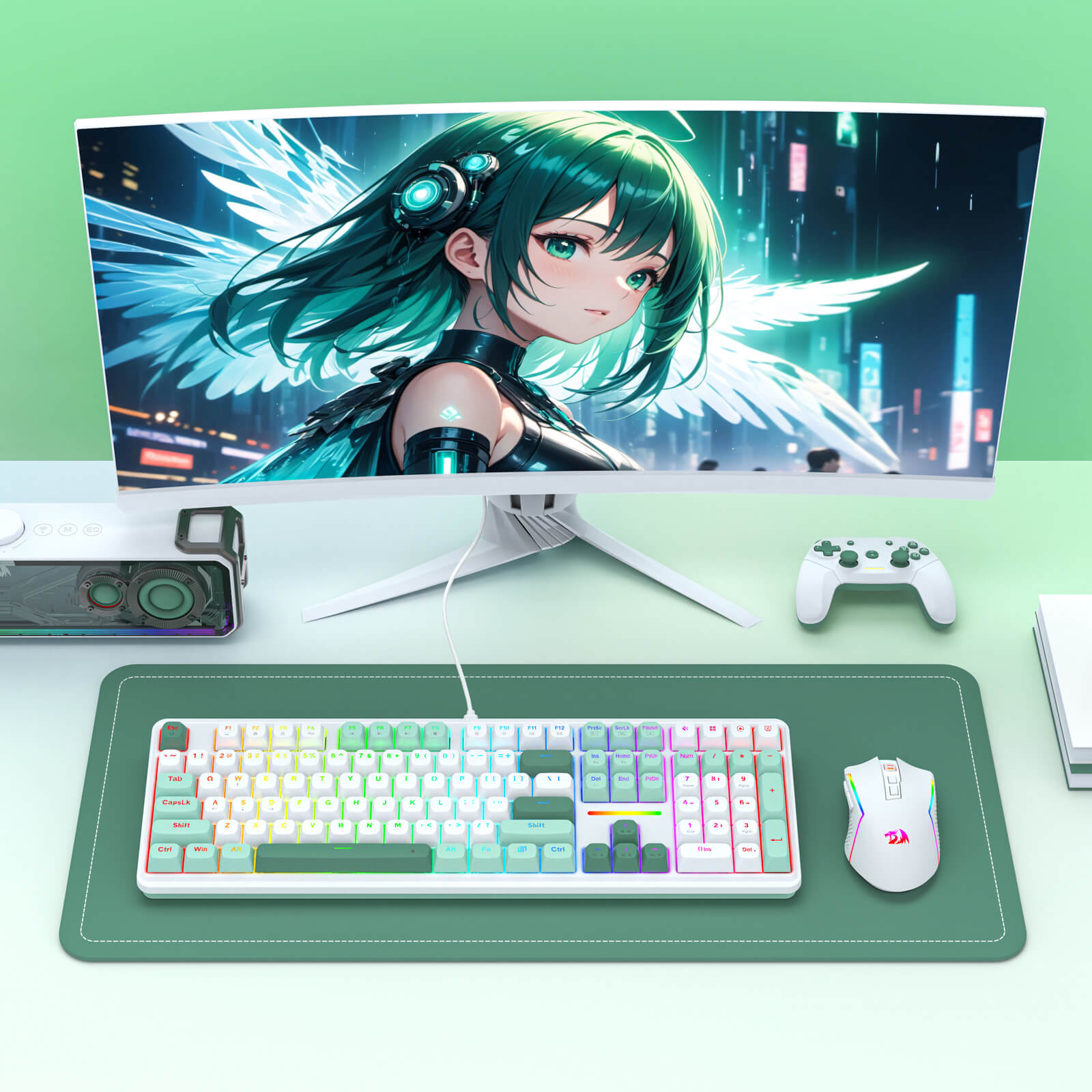 Redragon K745 HE Rapid Trigger Gaming Keyboard, 8K Wired Mechanical Keyboard w/Next-Gen UltraMag 100% POM Silky Magnetic Switch, Dual-Module Floating Patent Structure Design, 5-Layer Noise Dampening