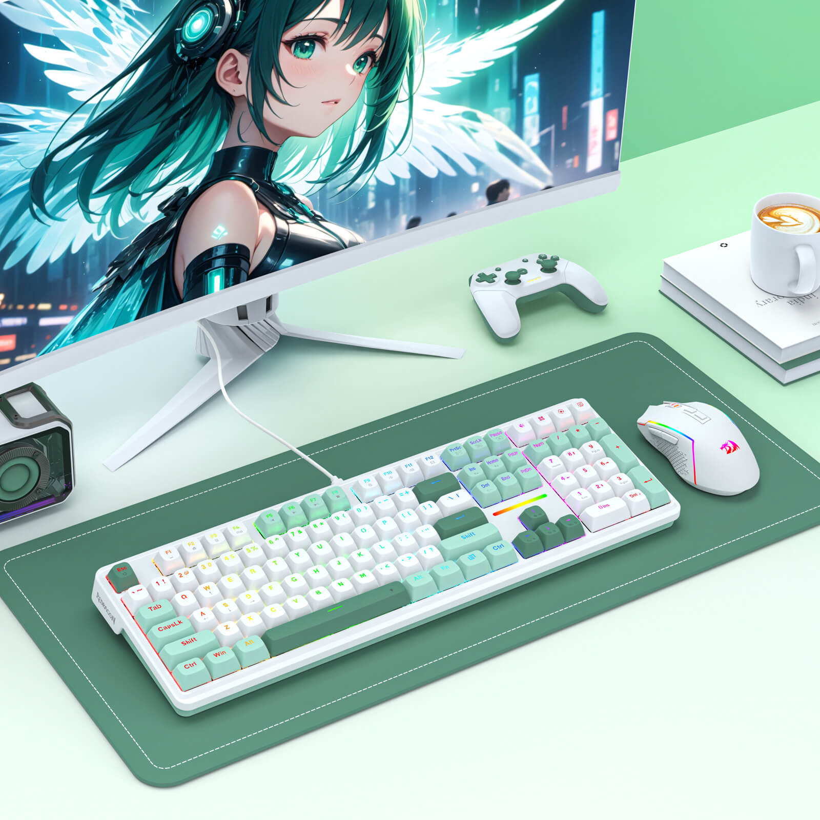 Redragon K745 HE Rapid Trigger Gaming Keyboard, 8K Wired Mechanical Keyboard w/Next-Gen UltraMag 100% POM Silky Magnetic Switch, Dual-Module Floating Patent Structure Design, 5-Layer Noise Dampening