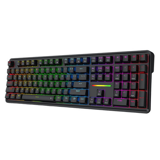 Redragon K745 Wired Gasket RGB Gaming Keyboard, 108 Keys Mechanical Keyboard w/Extra 4 Hotkeys, Upgraded Hot-swappable Socket, 5-Layer Noise Dampening, Creamy & Thocky Custom Linear Switch