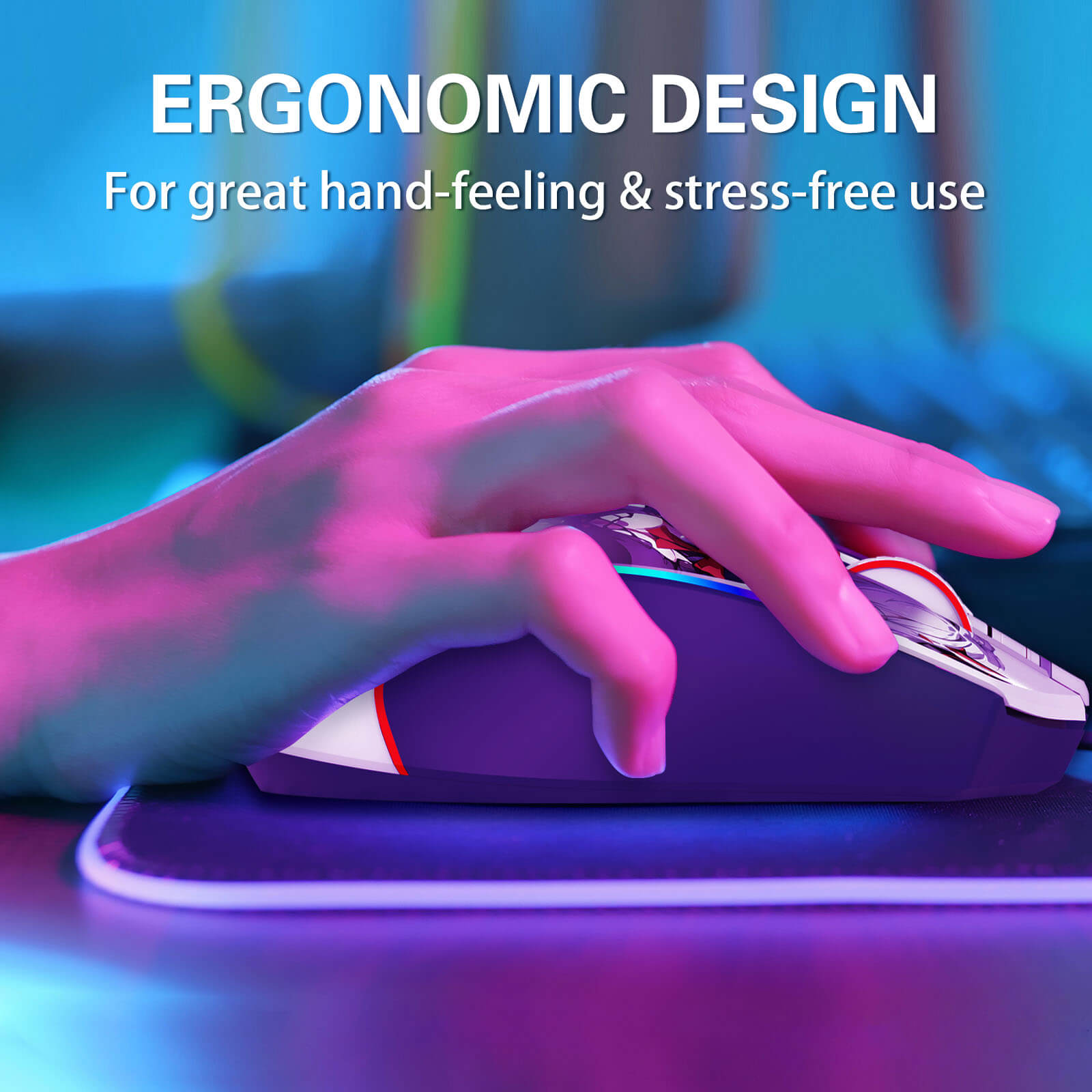 Redragon M612AK PRO RGB Gaming Mouse, 8000 DPI Wired/Wireless Optical Mouse with 9 Programmable Buttons & 7 Backlit Modes, BT & 2.4G Wireless, Software Supports DIY Keybinds Rapid Fire Button