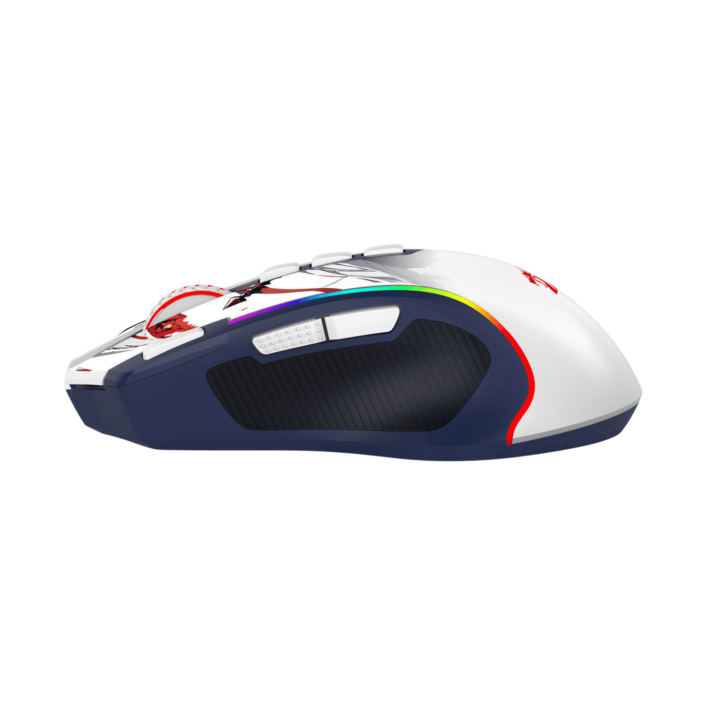 Redragon M612AK PRO RGB Gaming Mouse, 8000 DPI Wired/Wireless Optical Mouse with 9 Programmable Buttons & 7 Backlit Modes, BT & 2.4G Wireless, Software Supports DIY Keybinds Rapid Fire Button