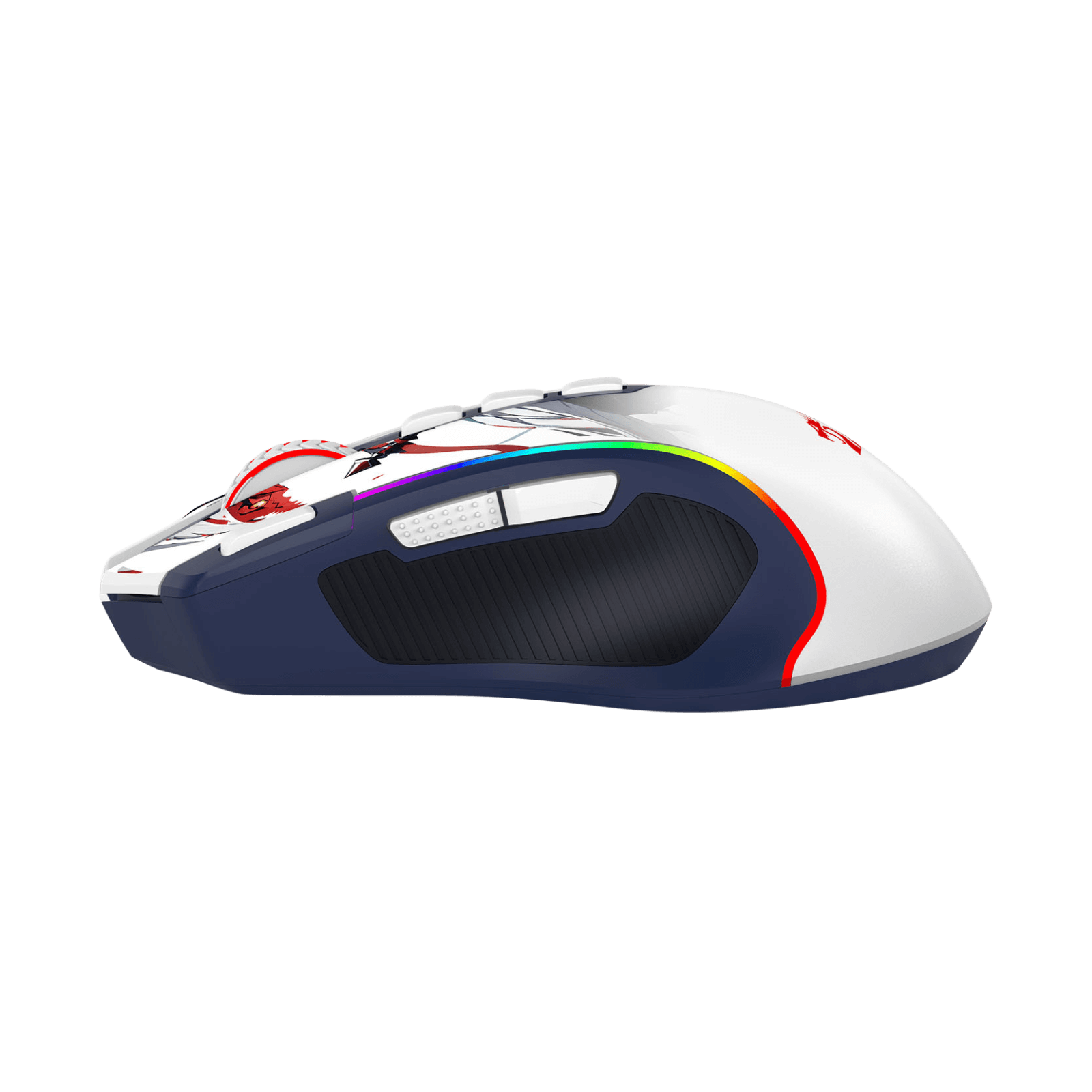 Redragon M612AK PRO RGB Gaming Mouse, 8000 DPI Wired/Wireless Optical Mouse with 9 Programmable Buttons & 7 Backlit Modes, BT & 2.4G Wireless, Software Supports DIY Keybinds Rapid Fire Button