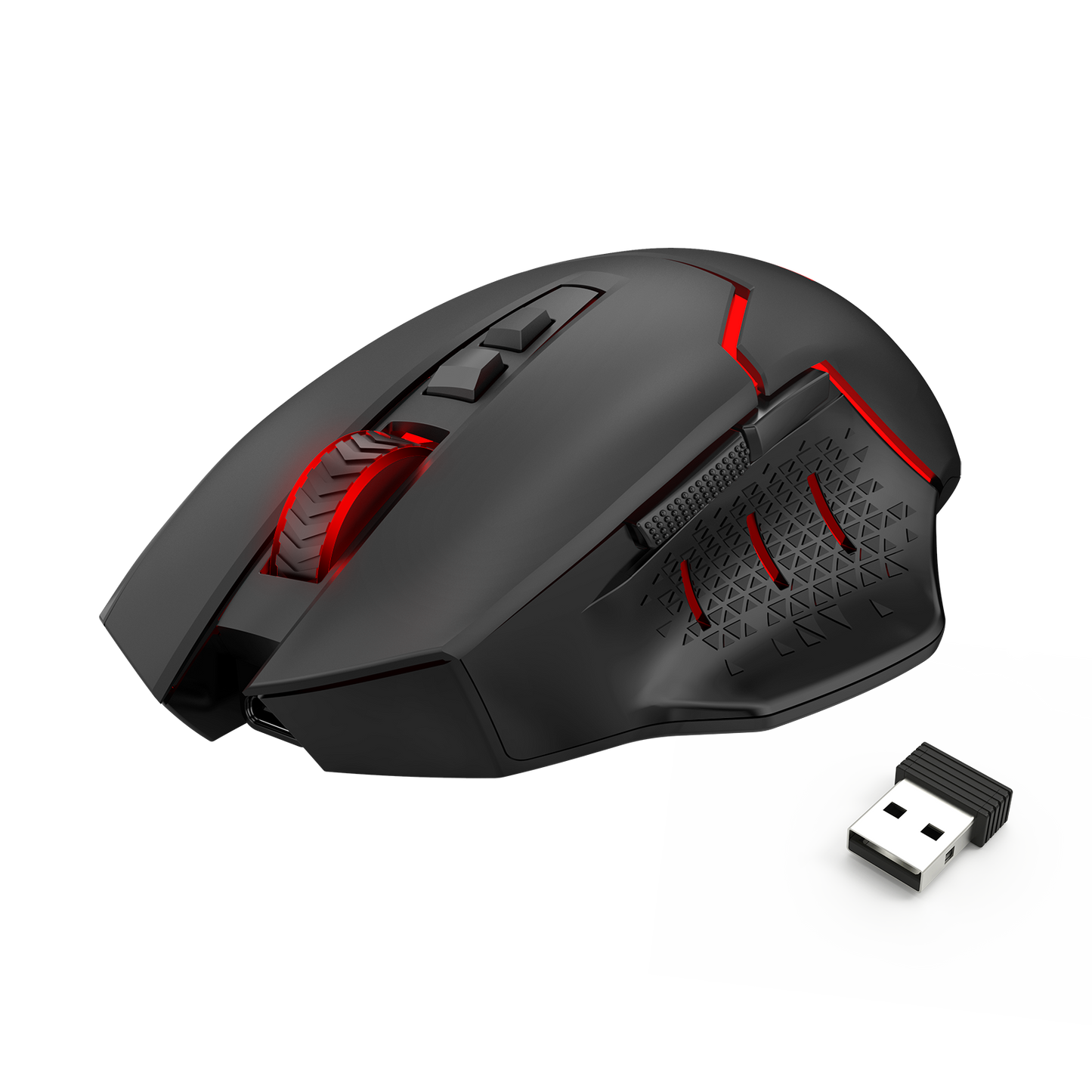 Redragon M690 MAX Wireless Gaming Mouse, Tri-Mode RGB Mice w/ 7 Macro Buttons, 12800 DPI, 400mAh Rechargeable Mouse for PC/Mac/Laptop