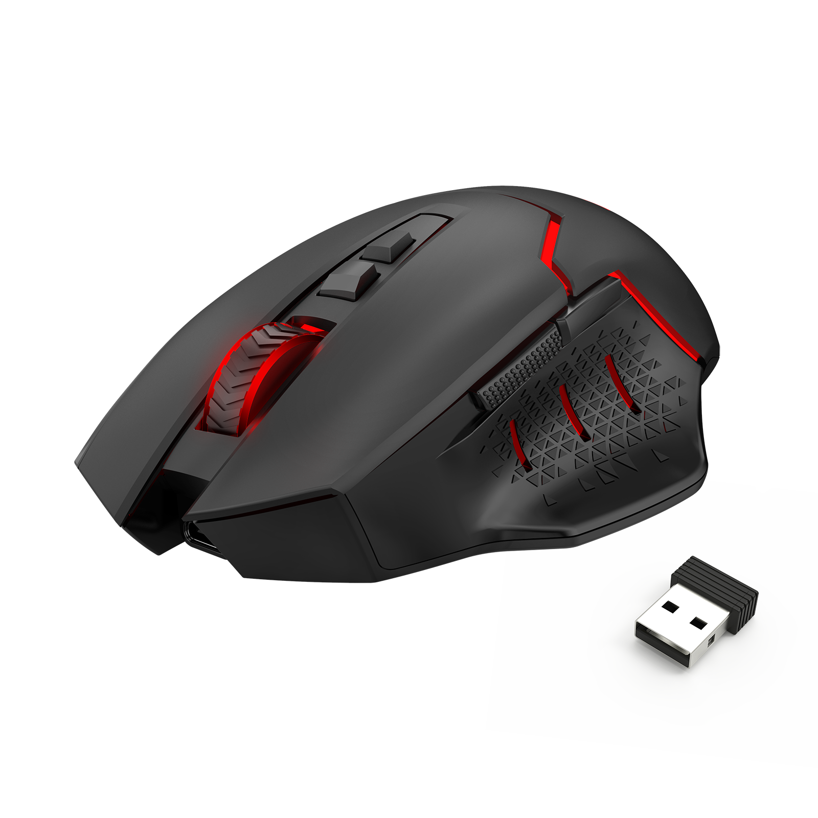 Redragon M690 MAX Wireless Gaming Mouse, Tri-Mode RGB Mice w/ 7 Macro Buttons, 12800 DPI, 400mAh Rechargeable Mouse for PC/Mac/Laptop