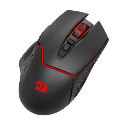 Redragon M690 MAX Wireless Gaming Mouse, Tri-Mode RGB Mice w/ 7 Macro Buttons, 12800 DPI, 400mAh Rechargeable Mouse for PC/Mac/Laptop