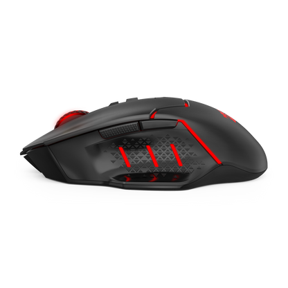 Redragon M690 MAX Wireless Gaming Mouse, Tri-Mode RGB Mice w/ 7 Macro Buttons, 12800 DPI, 400mAh Rechargeable Mouse for PC/Mac/Laptop