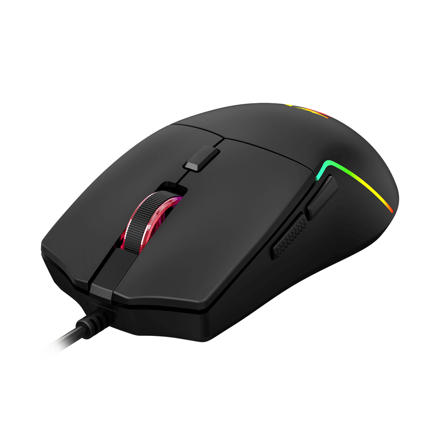 Redragon M730 Wired RGB Gaming Mouse, 10000 DPI Lightweight Optical Mouse with 6 Programmable Buttons, Software Supports DIY Keybinds for PC Computer Windows Mac Laptop, Black