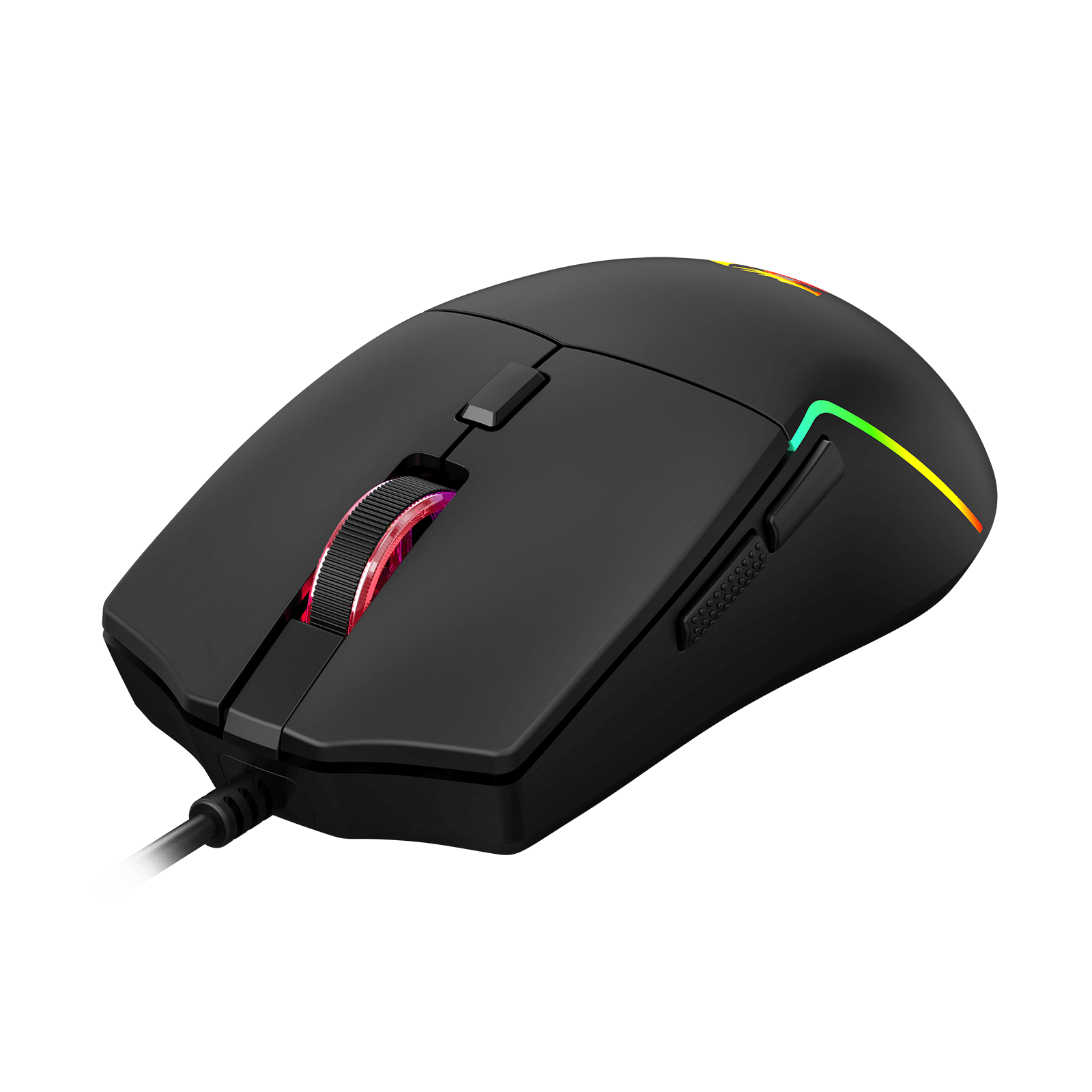 Redragon M730 Wired RGB Gaming Mouse, 10000 DPI Lightweight Optical Mouse with 6 Programmable Buttons, Software Supports DIY Keybinds for PC Computer Windows Mac Laptop, Black