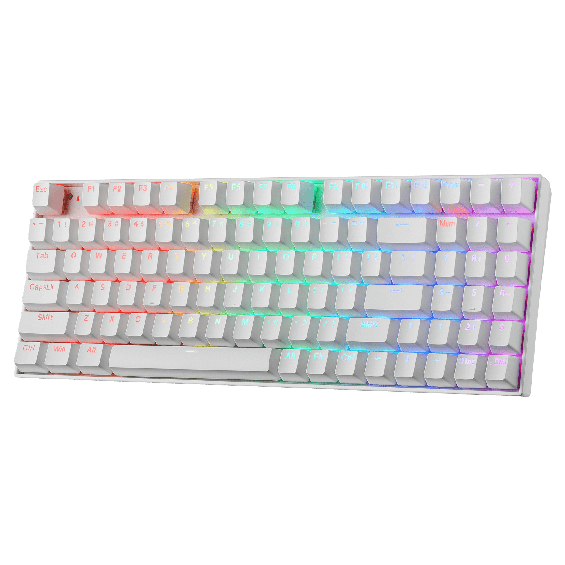 Redragon K736 PRO Rapid Trigger Wireless Gaming Keyboard, 90% 94 Keys 3-Mode Mechanical Keyboard w/Hyper-Fast Actuation, Dedicated Magnetic Switch, Actuation Point Adjustable, 8K Hz Polling Rate, White