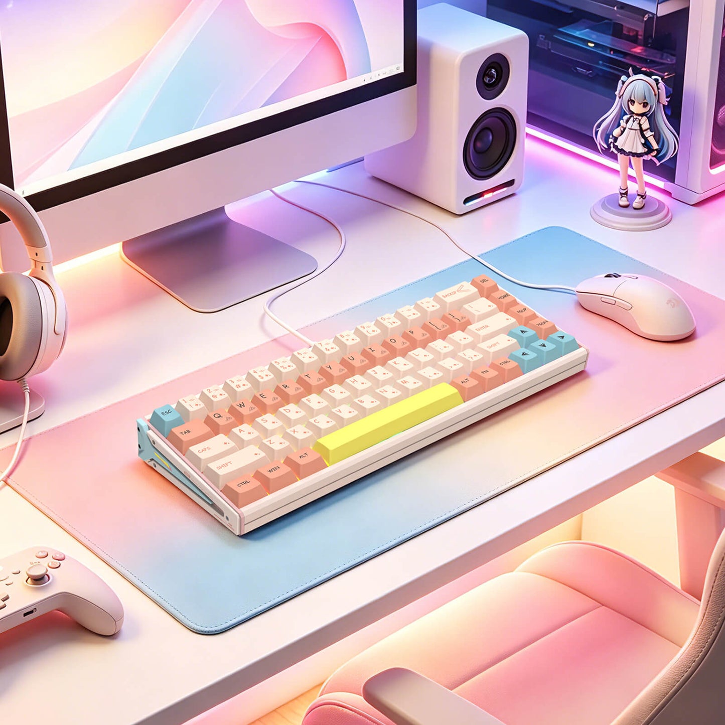 Redragon K769 Wired RGB Aluminum Hall-Effect Rapid Trigger Gaming Keyboard
Rock-Solid Metal Build, 0.1mm Adjustable Actuation Magnetic Switch, Zero Input Delay, 8K Polling for FPS Games Pause & Shoot