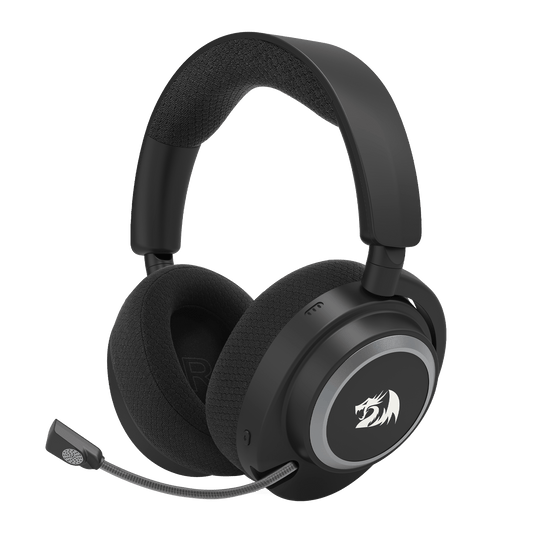Redragon H891 Wireless Gaming Headset, Tri-Mode (2.4G/BT/Wired), 65H Battery, 50mm Drivers & 7.1 Surround Sound, Noise-Cancelling Retractable Mic, Compatible with PC, PS5, NS, Mac, Mobile