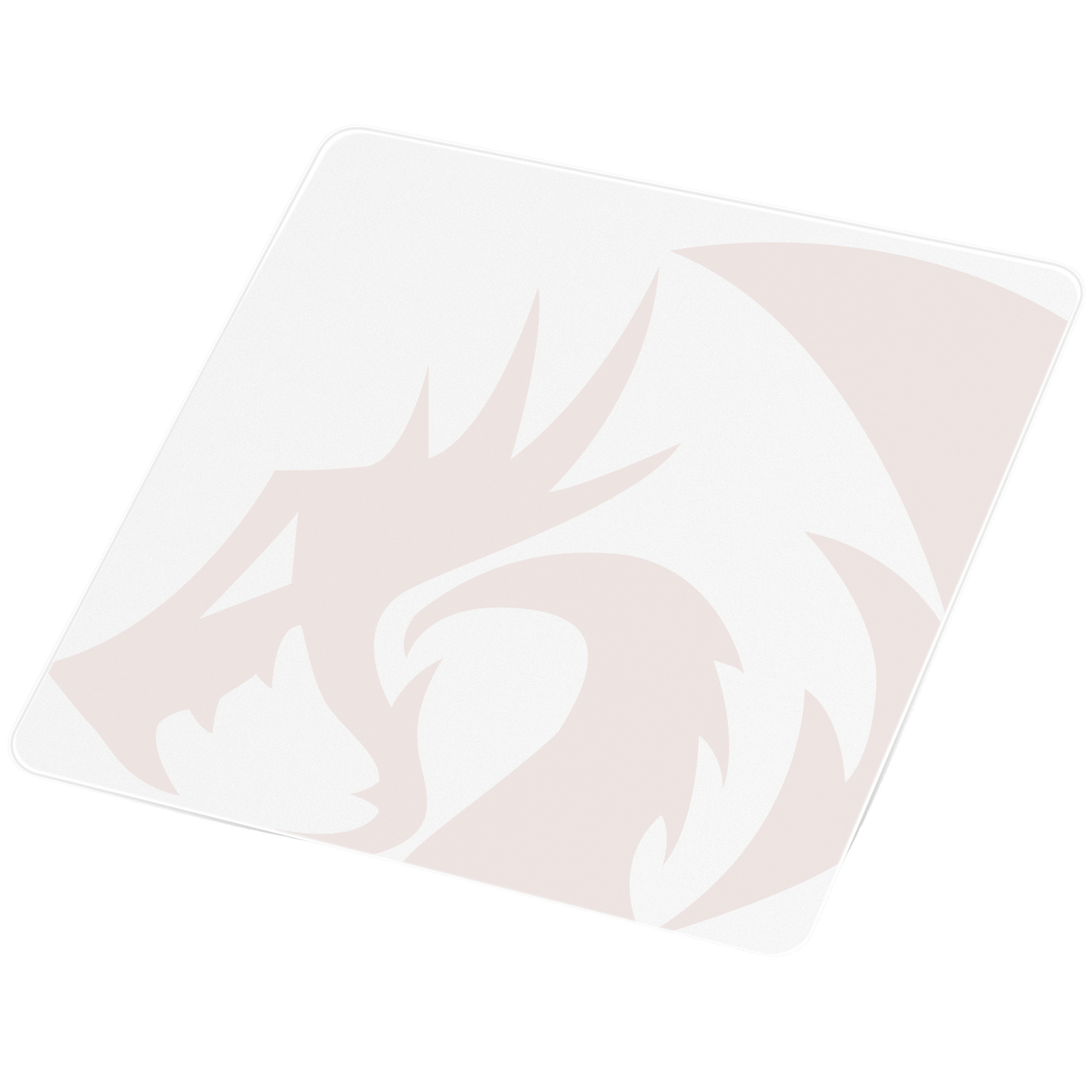 Redragon PG1M Glass Mouse Pad - Ultra-Smooth Precision Surface with Non-Slip Base, Easy to Clean, Hard Mousepad for Gaming - 330 x 330 x 3.7mm, White