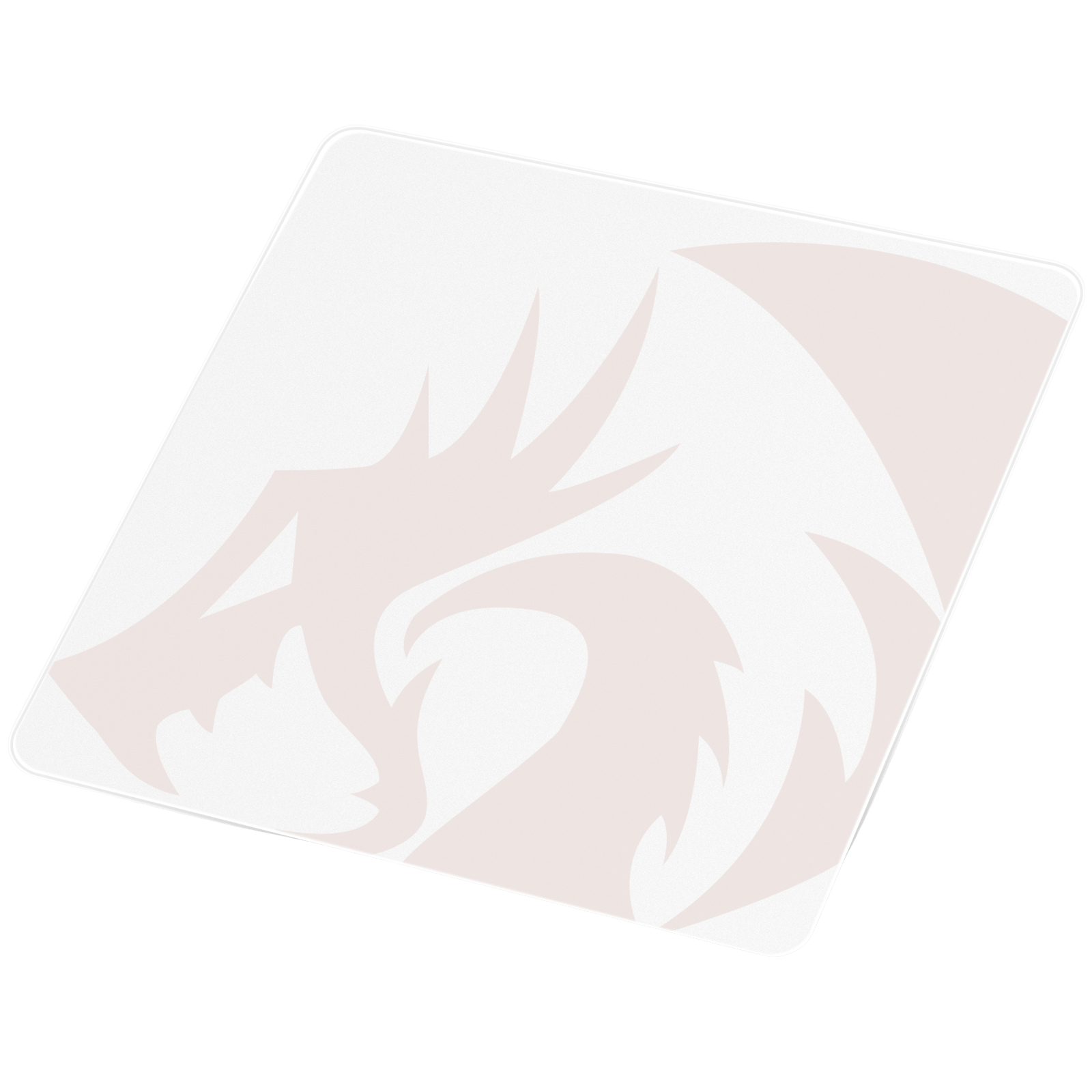 Redragon PG1M Glass Mouse Pad - Ultra-Smooth Precision Surface with Non-Slip Base, Easy to Clean, Hard Mousepad for Gaming - 330 x 330 x 3.7mm, White