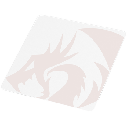 Redragon PG1M Glass Mouse Pad - Ultra-Smooth Precision Surface with Non-Slip Base, Easy to Clean, Hard Mousepad for Gaming - 330 x 330 x 3.7mm, White