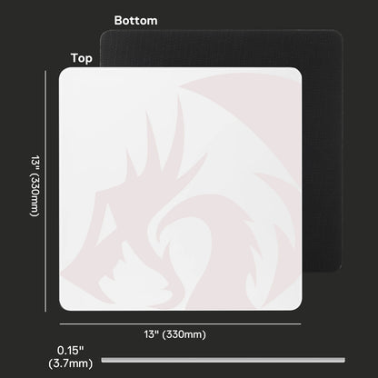 Measurement chart of a rectangular product with dimensions labeled