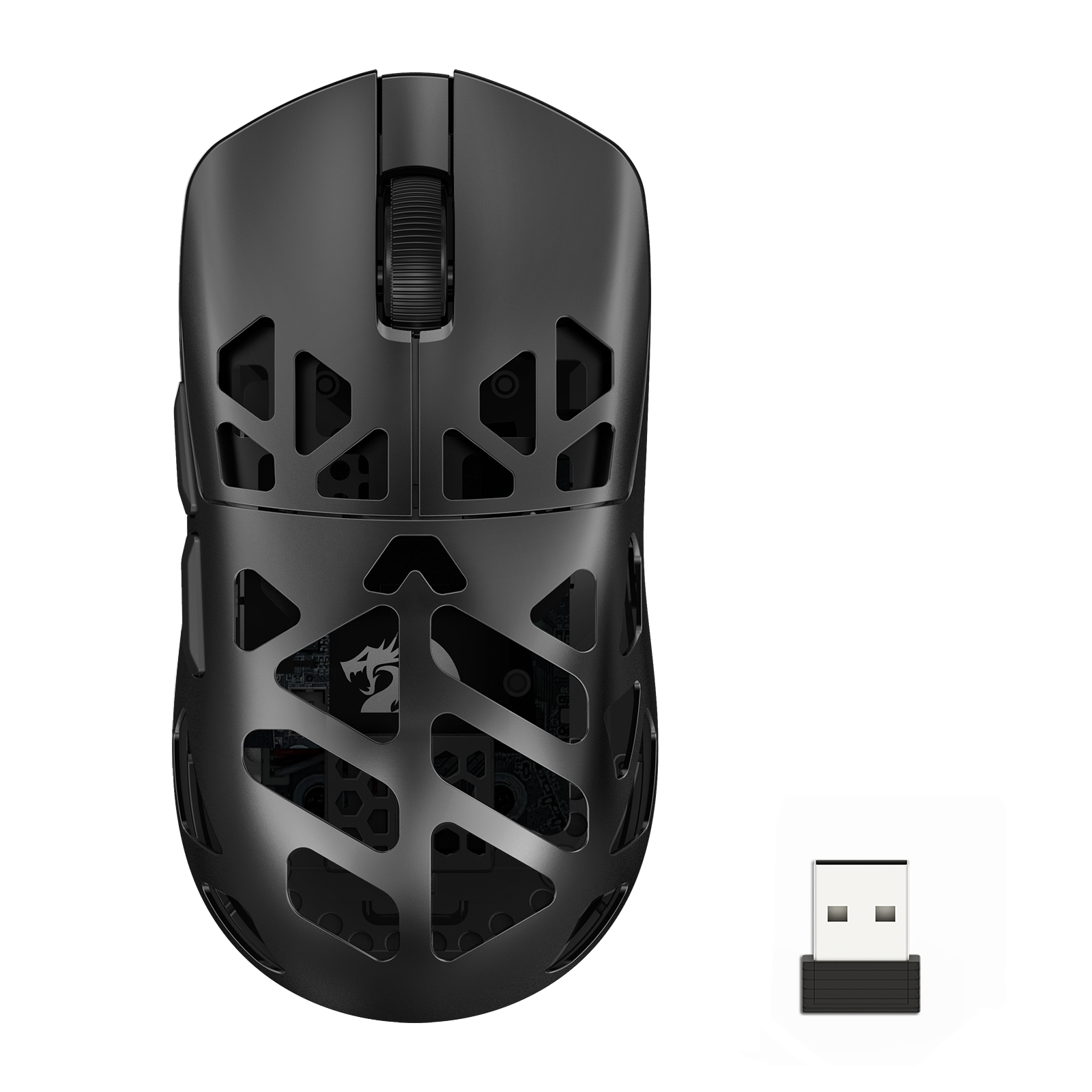 REDRAGON M997 Gaming Mouse, 2.4GHz/BT/Wired, Black, Magnesium Alloy