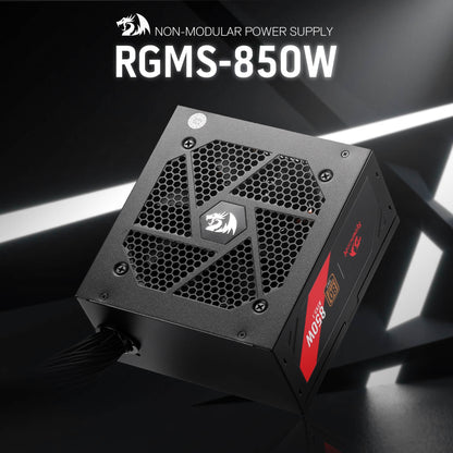 MOSFET power supply unit with brand logo on a dark background