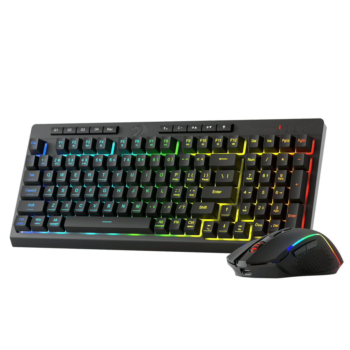 Redragon S142 Wireless Gaming Keyboard & Mouse Combo, 98 Keys...