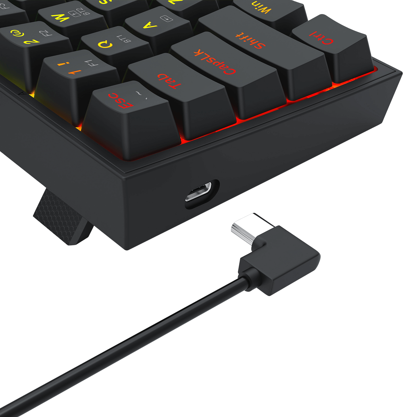 Redragon S144 Gaming Keyboard & Mouse Combo, 60% K617 Tri-Mode Wireless RGB Mechanical Keyboard and 7200 DPI Wireless Gaming Mouse Bundle, Convenient Shared Dongle