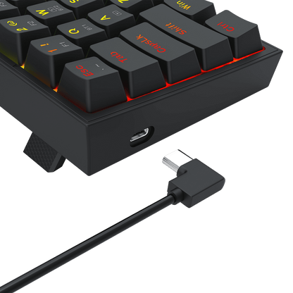 Redragon S144 Gaming Keyboard & Mouse Combo, 60% K617 Tri-Mode Wireless RGB Mechanical Keyboard and 7200 DPI Wireless Gaming Mouse Bundle, Convenient Shared Dongle