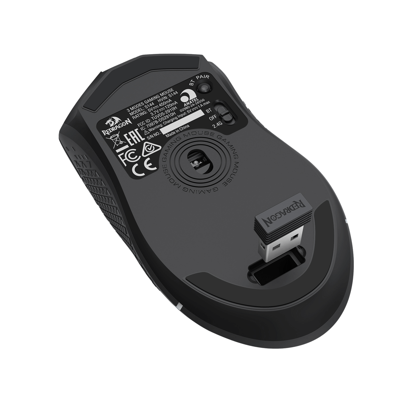 Redragon S144 Gaming Keyboard & Mouse Combo, 60% K617 Tri-Mode Wireless RGB Mechanical Keyboard and 7200 DPI Wireless Gaming Mouse Bundle, Convenient Shared Dongle