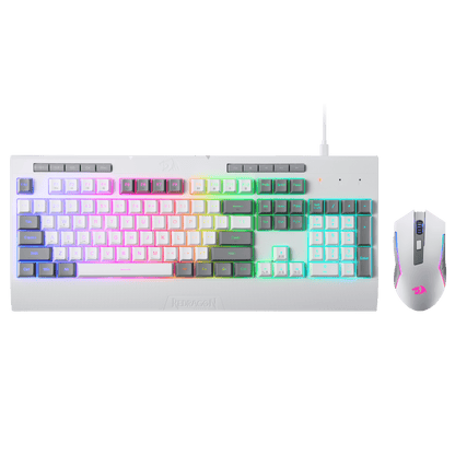 Redragon S151 Gaming Keyboard & Mouse Combo, 104 Keys K525 Wired RGB Membrane Keyboard and 10000 DPI Wired M616 Gaming Mouse Bundle