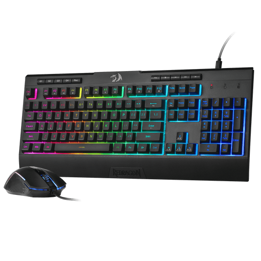 Redragon S151 Gaming Keyboard & Mouse Combo, 104 Keys K525 Wired RGB Membrane Keyboard and 10000 DPI Wired M616 Gaming Mouse Bundle | show