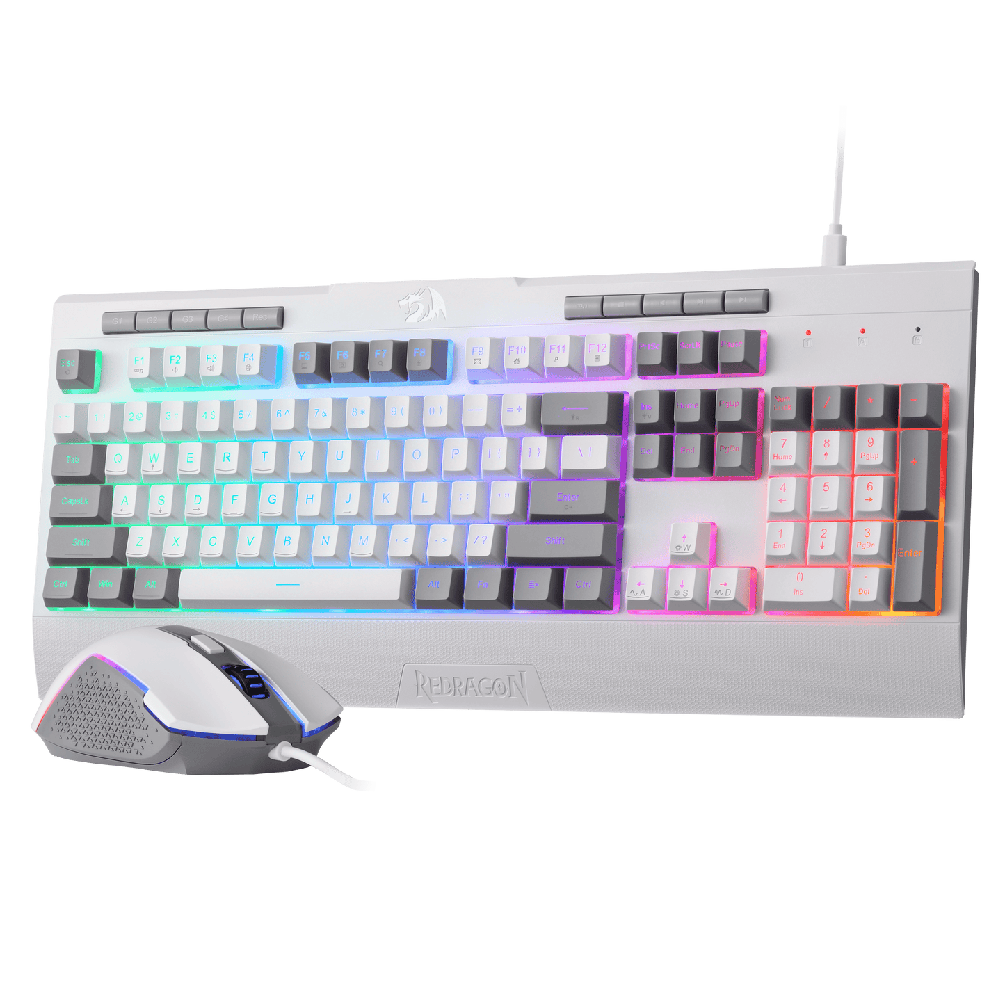 Redragon S151 Gaming Keyboard & Mouse Combo, 104 Keys K525 Wired RGB Membrane Keyboard and 10000 DPI Wired M616 Gaming Mouse Bundle | show