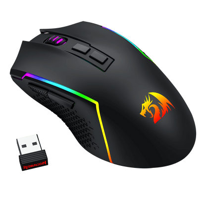 Redragon S163 3-Mode Wilreess Gaming Keyboard & Mouse Combo, 108 Keys K689 PRO RGB Gasket Keyboard and 8000 DPI M693 Gaming Mouse Bundle