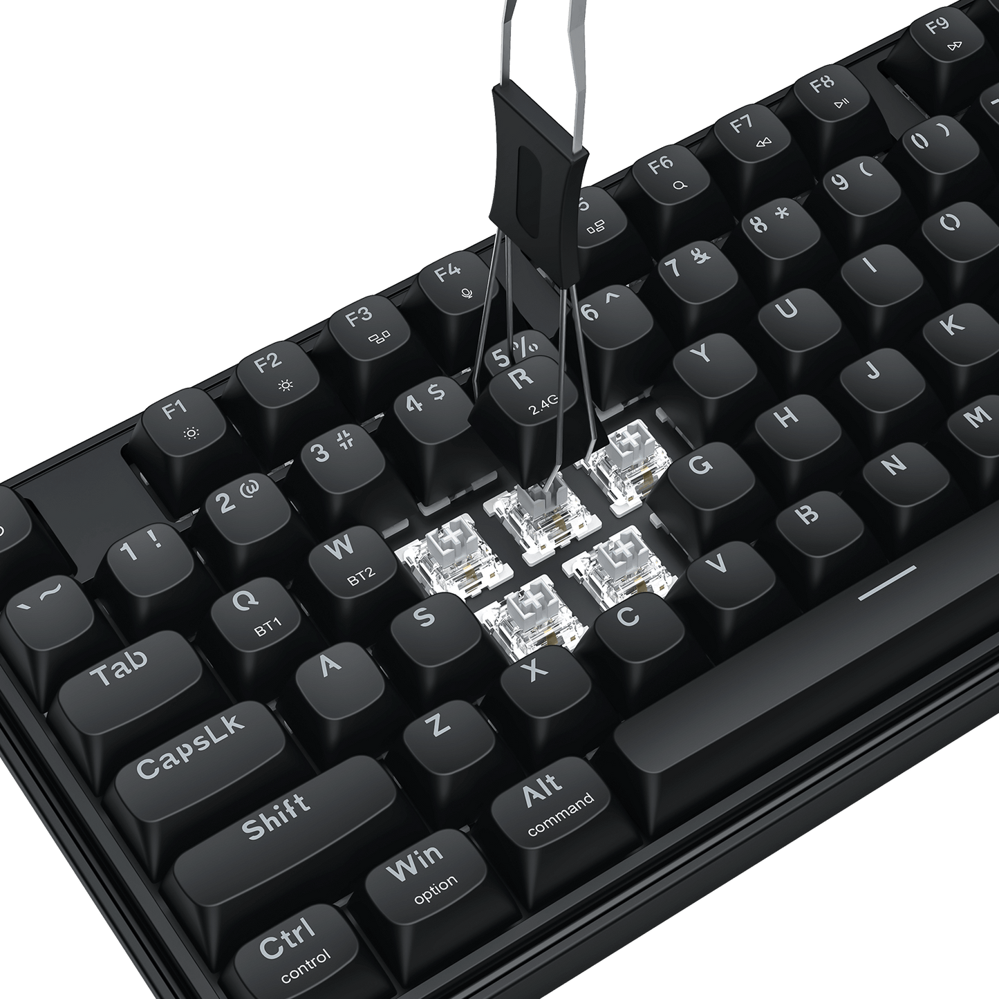 Redragon S163 3-Mode Wilreess Gaming Keyboard & Mouse Combo, 108 Keys K689 PRO RGB Gasket Keyboard and 8000 DPI M693 Gaming Mouse Bundle