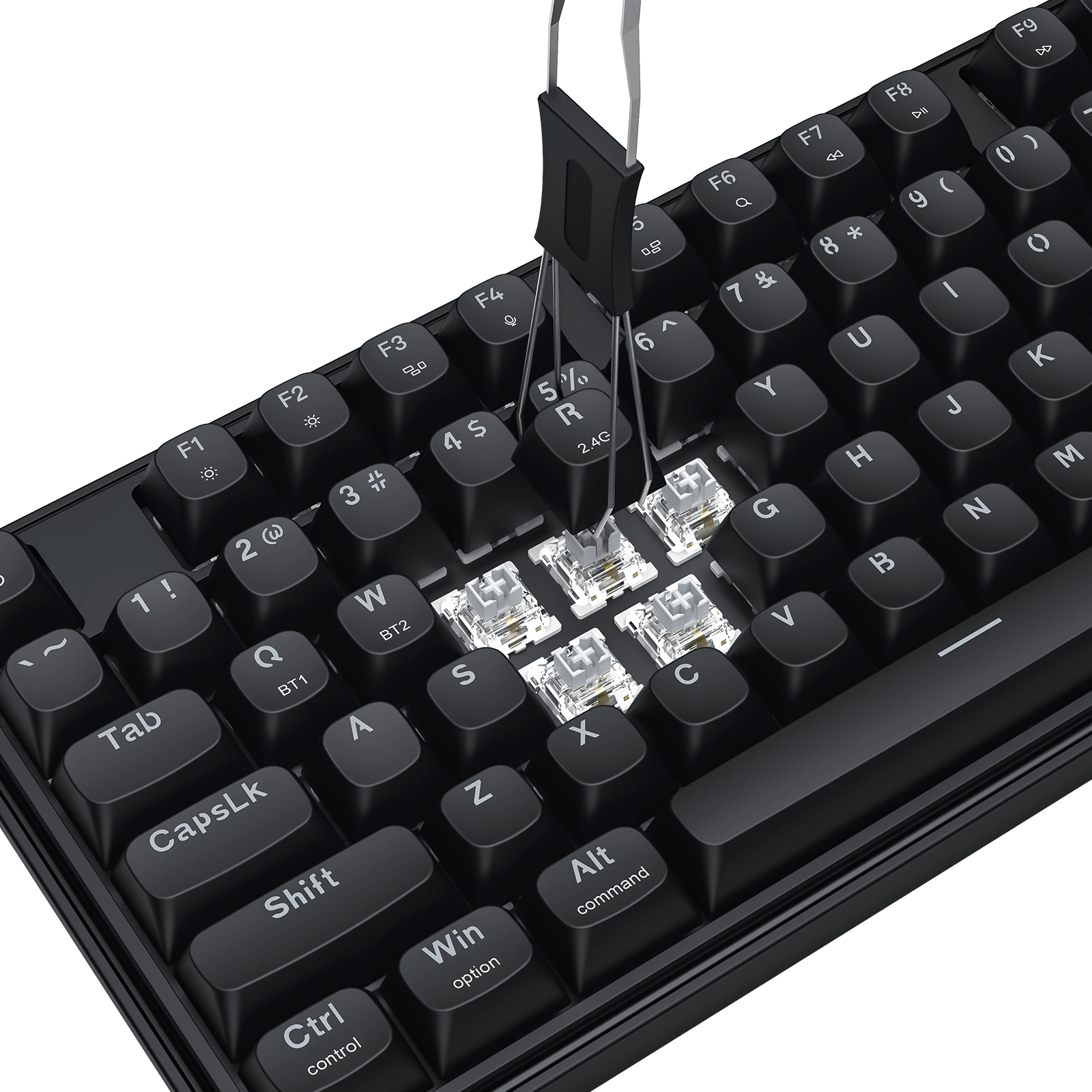 Redragon S163 3-Mode Wilreess Gaming Keyboard & Mouse Combo, 108 Keys K689 PRO RGB Gasket Keyboard and 8000 DPI M693 Gaming Mouse Bundle