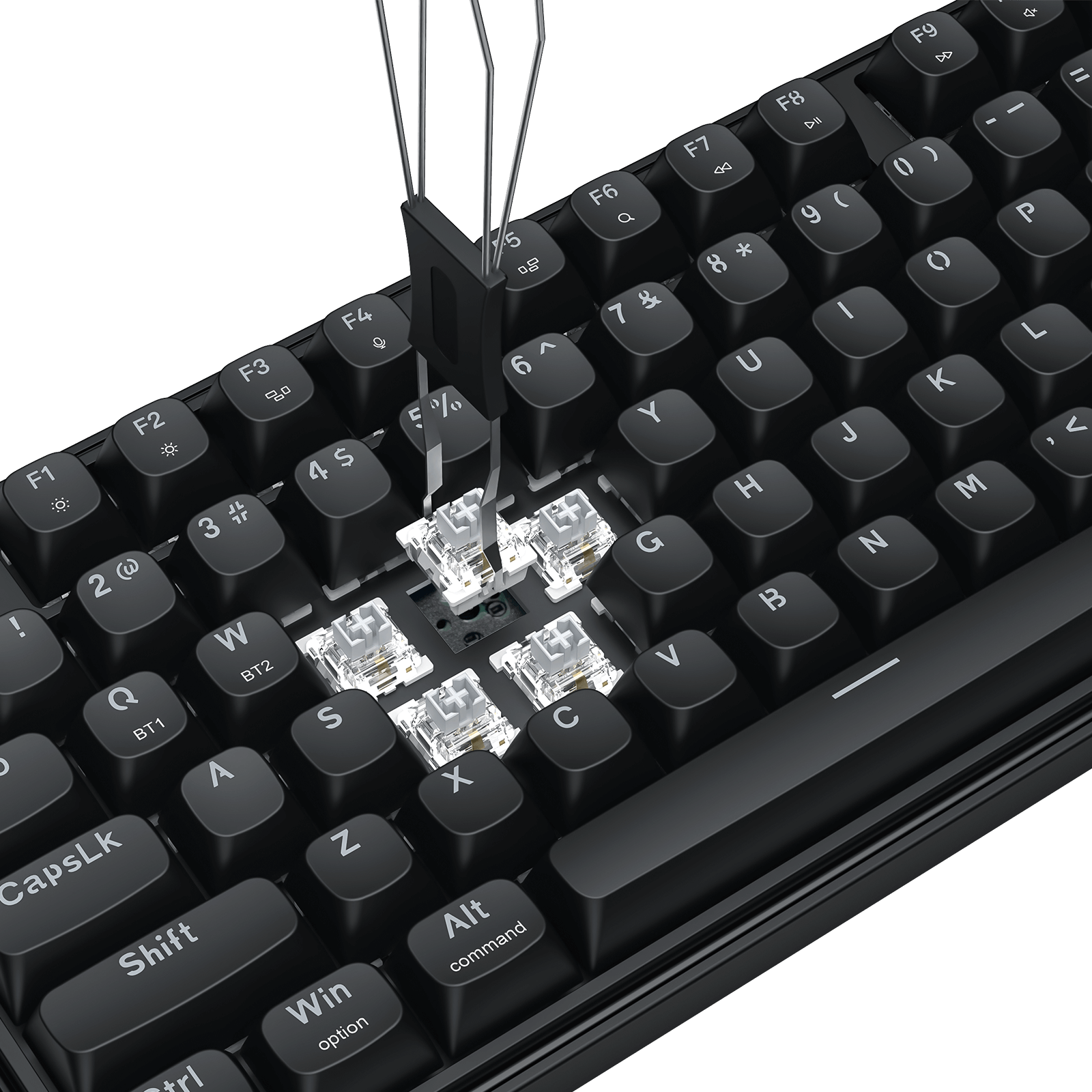 Redragon S163 3-Mode Wilreess Gaming Keyboard & Mouse Combo, 108 Keys K689 PRO RGB Gasket Keyboard and 8000 DPI M693 Gaming Mouse Bundle