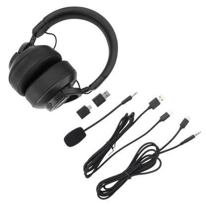 Redragon H889 Wireless Gaming Headset, 4 Connection Modes 2.4G/BT/3.5mm/USB, 53mm Drivers, Spatial Audio, 7.1 Surround Sound, Detachable Mic, Compatible with PC/PS5/PS4/NS/Xbox One/Phone