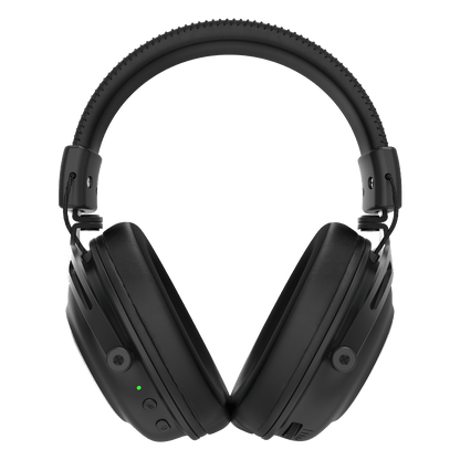 Redragon TITAN H894, Black over-ear wireless headphones shown from the front on a plain white background.