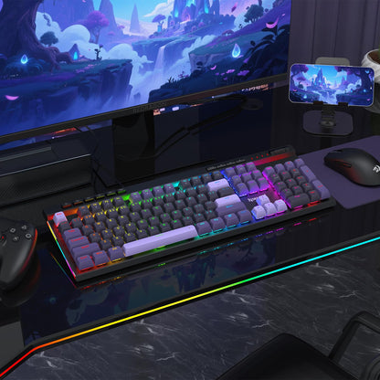 Redragon K580 HE Rapid Trigger Gaming Keyboard, 100% 104 Keys Wired Mechanical Keyboard w/Hyper-Fast Actuation, 8K Hall Effect Magnetic Switch, Dedicated Media Controls, Onboard Macro Recording