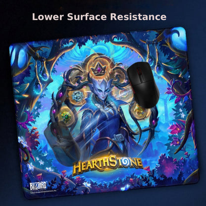 The mouse glides smoothly over the mouse pad  surface