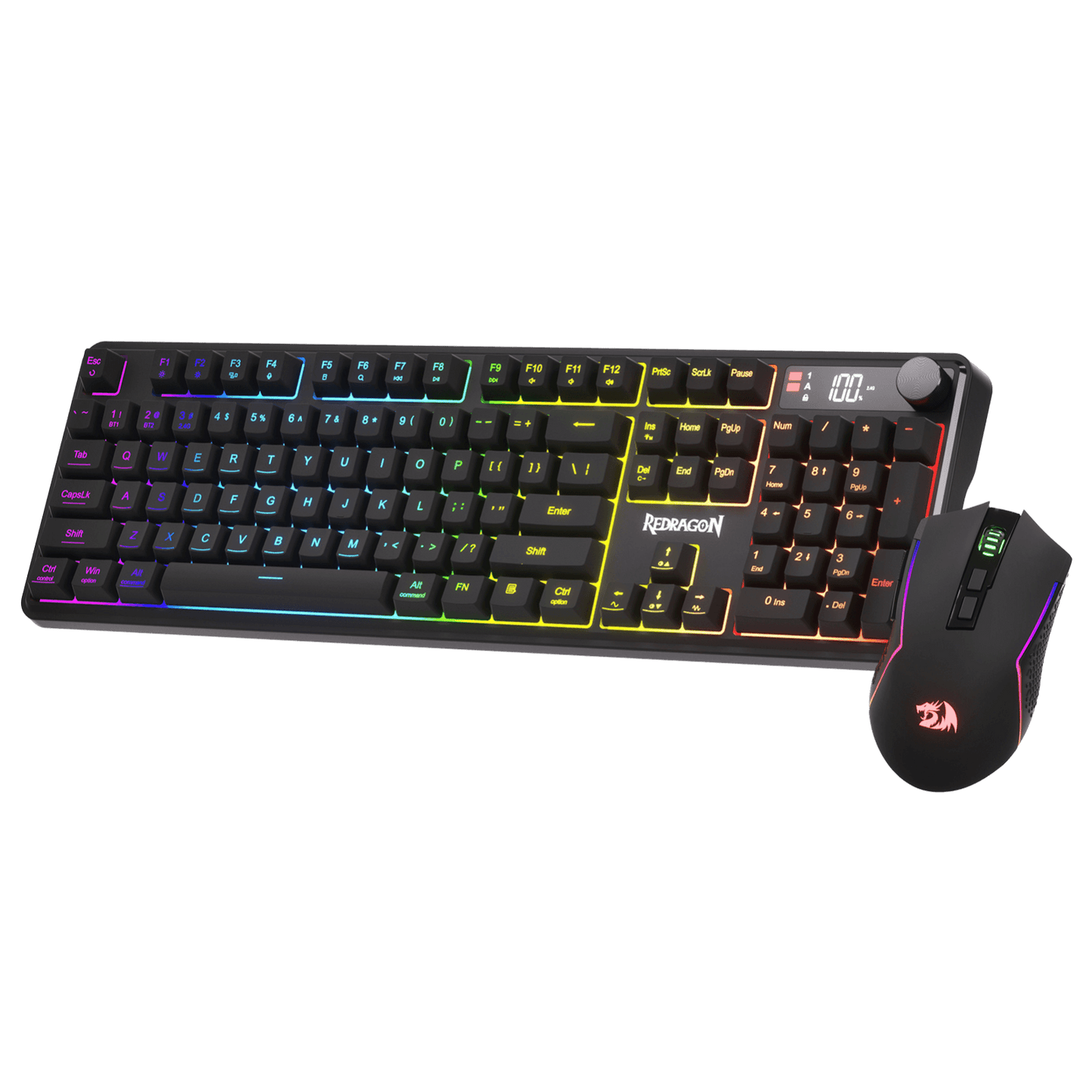 Redragon Wireless K526 PRO Membrane Keyboard & M693 PRO Gaming Mouse Combo