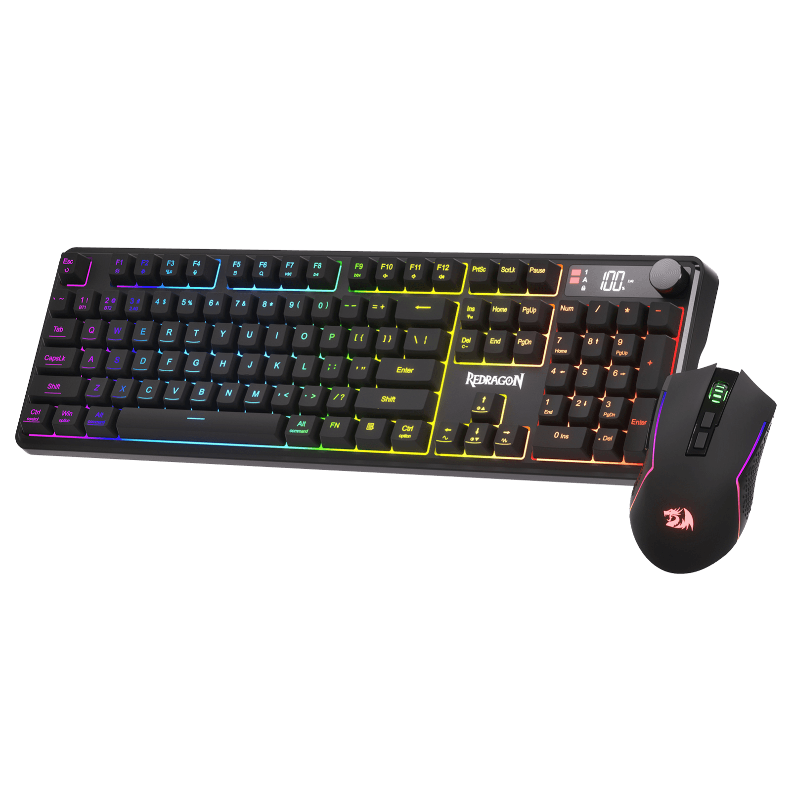 Redragon Wireless K526 PRO Membrane Keyboard & M693 PRO Gaming Mouse Combo
